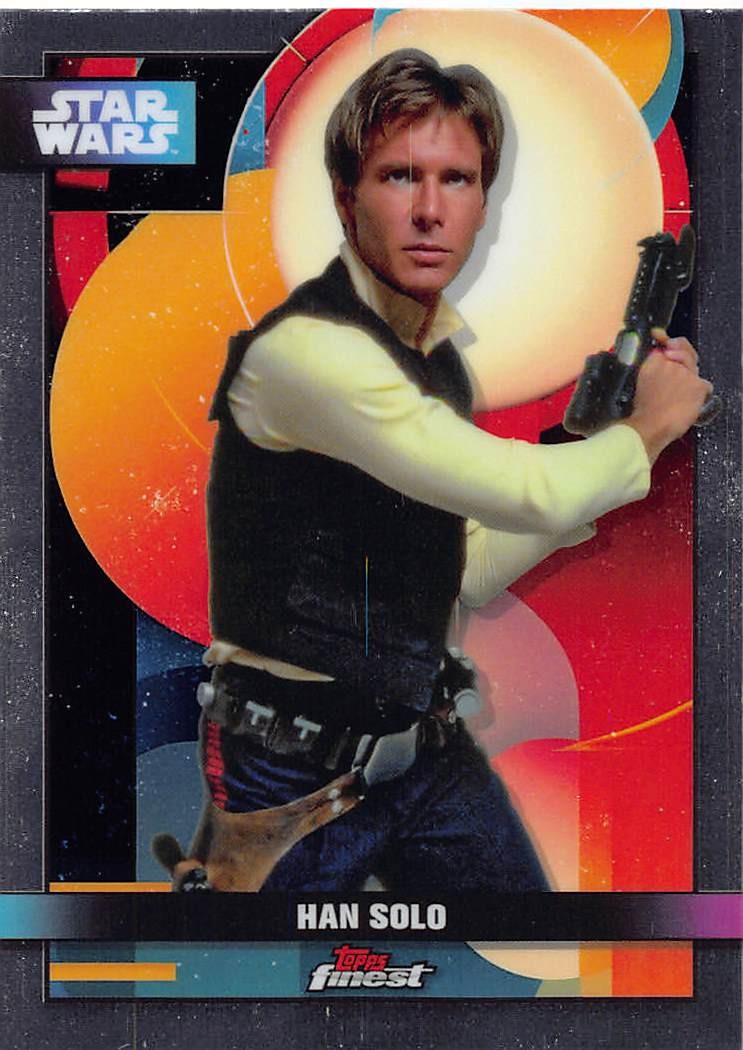 Han Solo #F-2 Star Wars 2025 Topps Smugglers Outpost Finest trading card — raw and PSA graded price guide