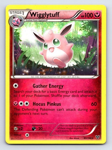 Wigglytuff 89/146 Rare XY Base Set Pokemon Moderately Played