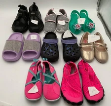 Kids shoes,Lot of 9-variety of brands & size-Nike, Crocks +7(see pictures)