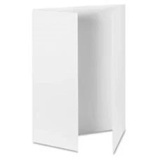 Tri-Fold Presentation Boards  48 in. x 36 in.  12-CT  Matte White