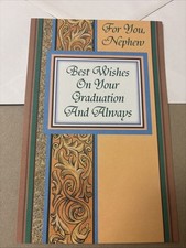 Graduation Nephew Best Wishes Graduate 5'x7.75" Stockwell Greeting Card