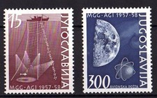 YUGOSLAVIA 1958 International Geophysical Year 1957/58 Michel 868/9 MNH  W2409