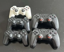 Sony PlayStation 3 Controllers Set Of 5 UNTESTED 
