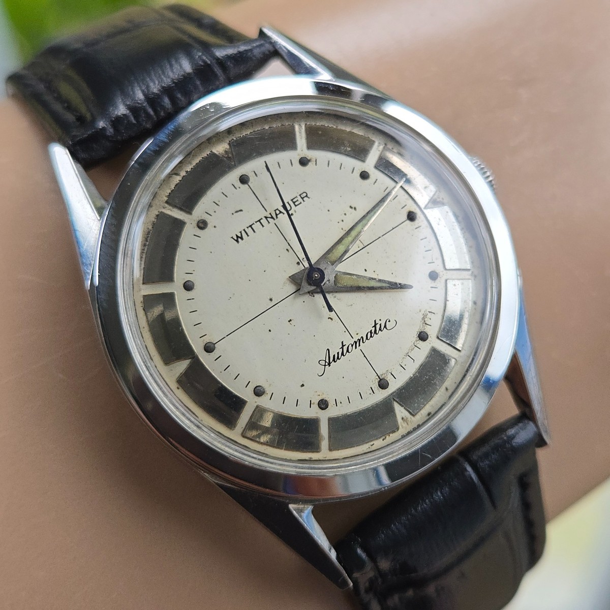 腕時計 WITTNAUER Wittnauer Electric Watch Silver Dial Lightning Hands