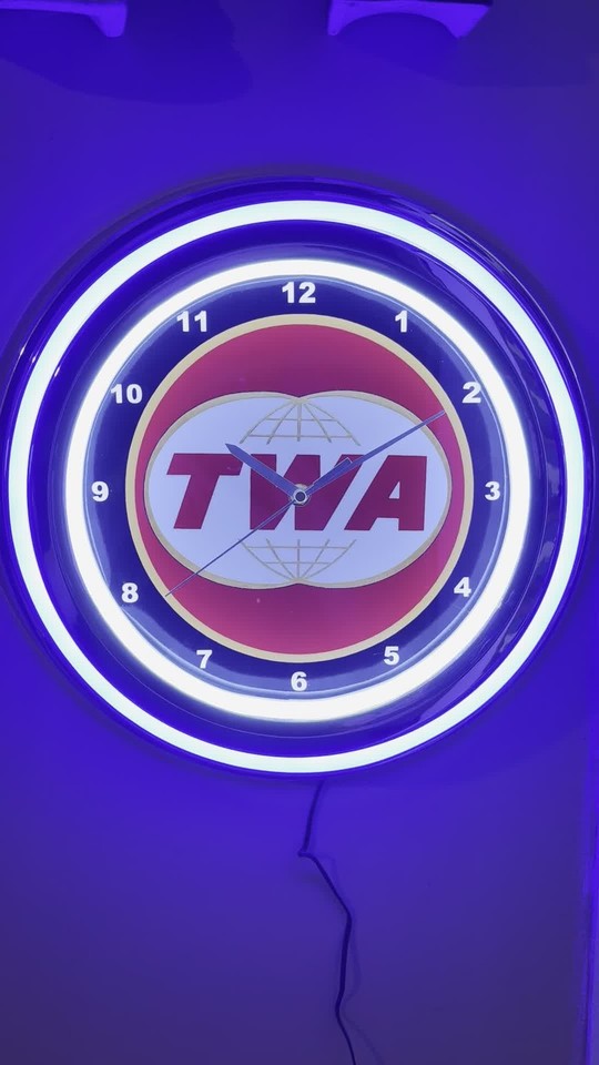 TWA Airline Airport Pilot Stewardess Man Cave Store Neon Style LED ...