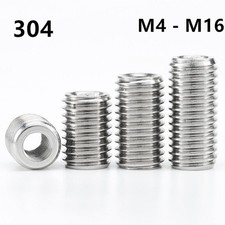 M4 - M16 Stainless Steel Nut Insert Thread Repairing Metal Threads Conversion