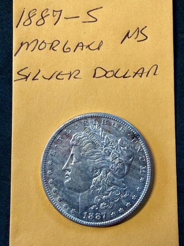 1887-S "Morgan Silver Dollar" MS