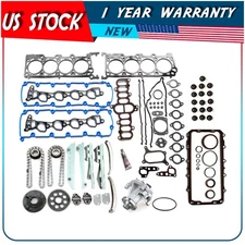 Full Gasket Set Timing Chain Kit Water Pump 1997-1999 Fits Ford Expedition 4.6L