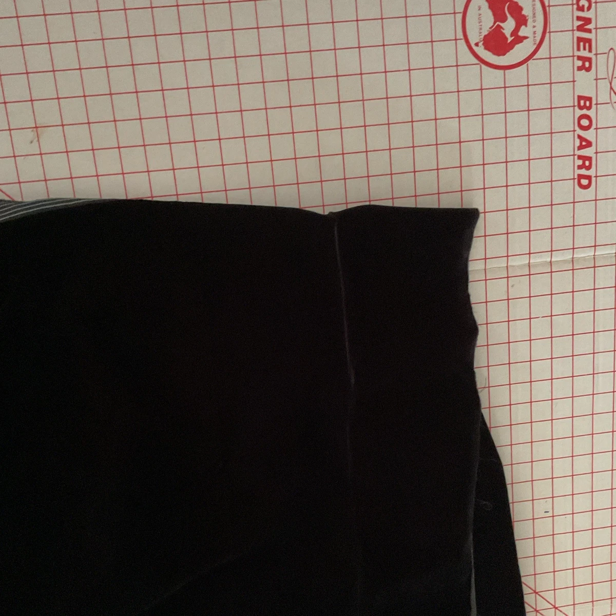 Approx 3.8 metres Velvet Feel Fabric Width 108cm colour Black