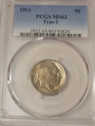 1913 MS63 Type 2 Buffalo Nickel PCGS