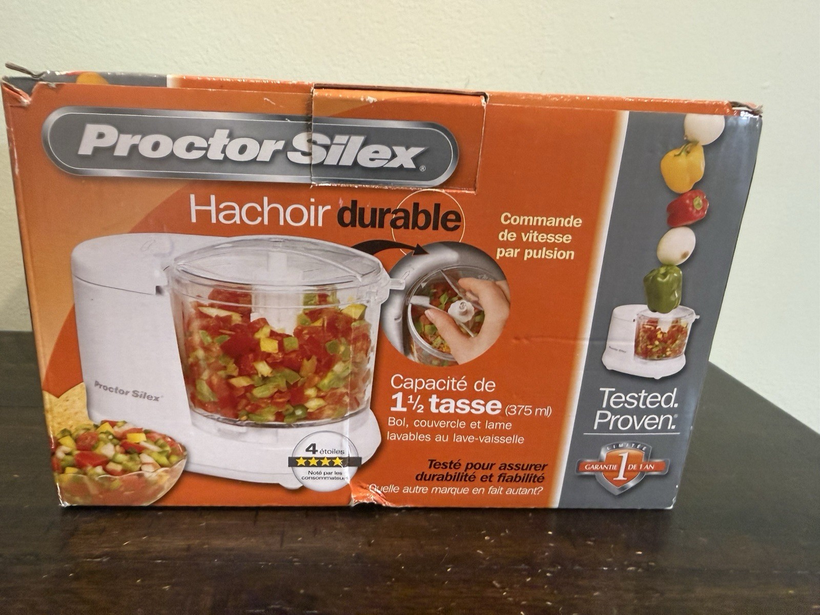 Proctor Silex Durable Food Processor 1.5 Cup New In Box Model White 2015