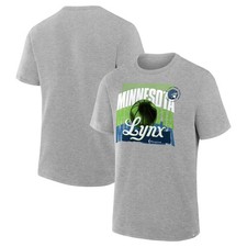 Men's Fanatics Gray Minnesota Lynx 2025 WNBA Playoffs Power Forward T-Shirt