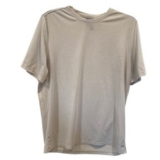 Vuori Strato Tech Tee Mens Medium Tan Short Sleeve Performance Shirt