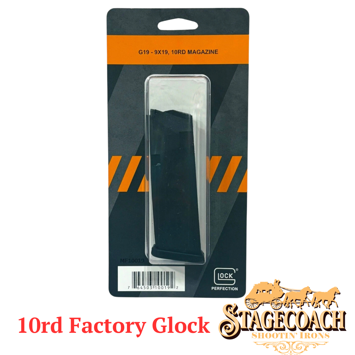 BRAND NEW Glock 19 10-Round Magazine - 9mm Factory OEM - G19 CA
