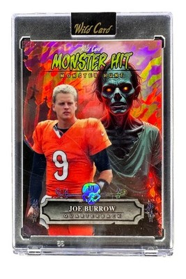 2025 Haunted Hits Monster Hit Joe Burrow 1/1 Holo ZOMBIE WALKING DEAD SSP RARE