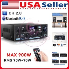 Home Audio Amplifier Bluetooth 5.0 Stereo Receiver Max 450W Power Amplifier AK55