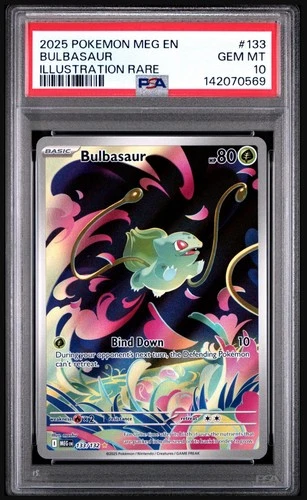 GEM MT PSA 10 Bulbasaur 133/132 | ME1: Mega Evolution | Pokémon 2025 |