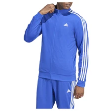 adidas Essentials Warm Up Track Full Zip Jacket Mens Blue Coats Jackets Outerwea
