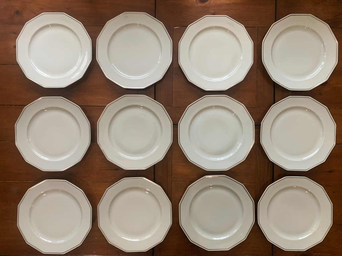 L. Bernardaud & Co. Limoges Vintage 10” Dinner Plate Set Of 12