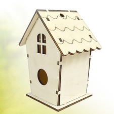 Wooden Dove Bird House Birdcage Decor Houses for outside Kit