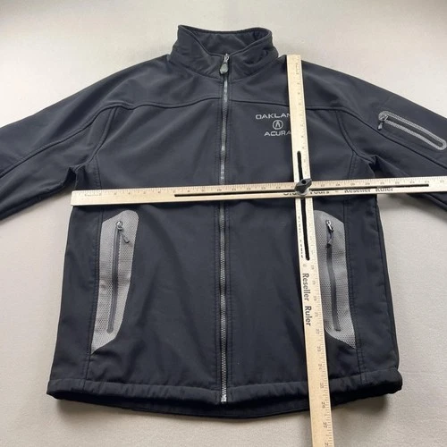 Acura Jacket Mens Small Black Softshell Oakland Cars Employee Fleece Lined Zip image 9