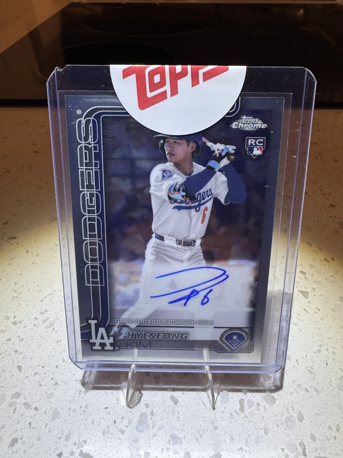 2025 Topps Chrome Rookie Autographs #RAHYE Hyeseong Kim RC AUTO Dodgers