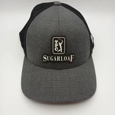 Branded Bills TPC Sugarloaf Golf Hat Cap Snapback Gray Black Mesh White Script