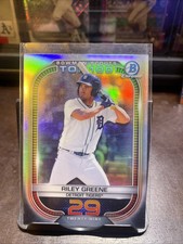 2021 Bowman Top 100 Scouts  Riley Greene Foil Refractor