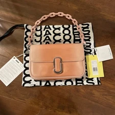 Marc Jacobs J Marc Shoulder Bag NEW Shaded Rose Leather Crossbody Clutch Handbag