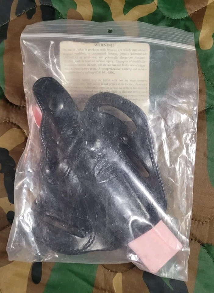 Desantis FFDO Sig Sauer P250/P320 Compact Owb Left Hand Leather Holster Black - Image 2 of 4