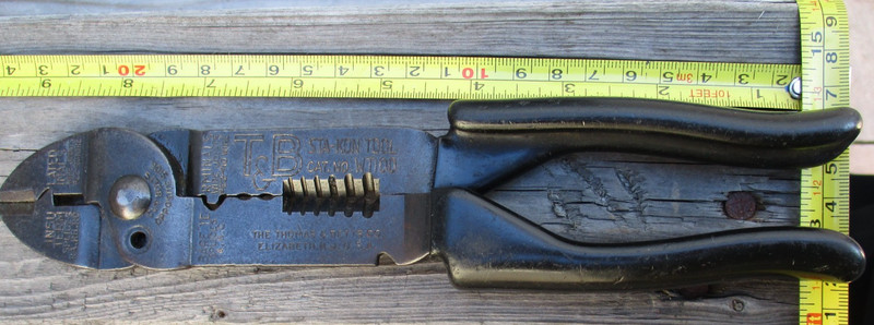 Vintage Thomas & Betts WT100 Sta-Kon Crimper, Stripper & Splicer Tool.