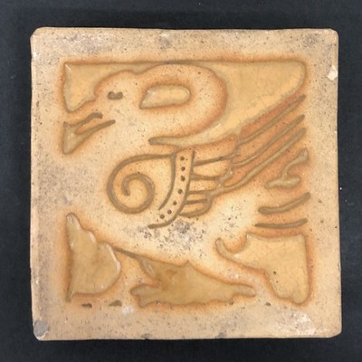 Batchelder  Vintage Tile with Swan California