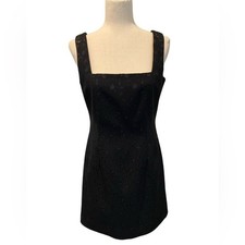 Vintage Y2K Barami Black Floral Short  Dress
