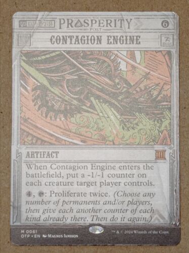 MTG Card - Contagion Engine - Mythic - Outlaws of Thunder Junction OTP - NM - Picture 1 of 2