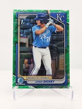 2024 Bowman #BCP-19 Chrome Prospects Lunar Glow Refractors Jared Dickey