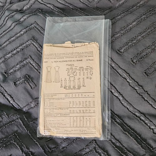 Advance 4889 Womens Dress Sewing Pattern Size 12 - Picture 2 of 2