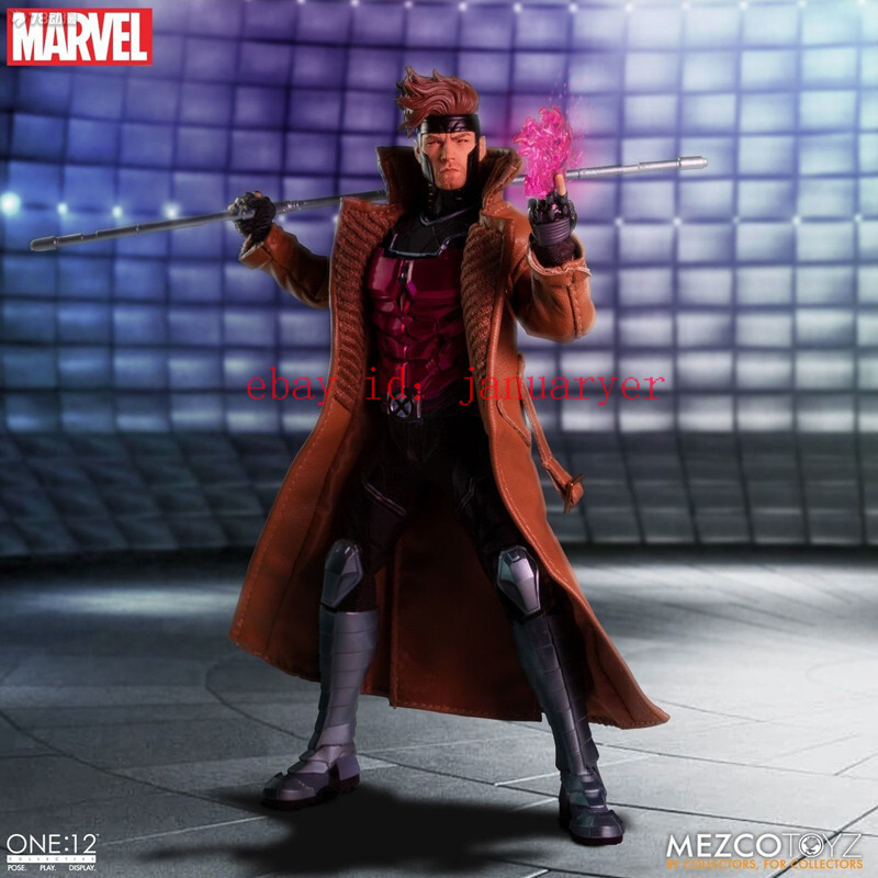 Perfect Mezco Toyz 1/12 X-Men Gambit Action Figure In Stock New