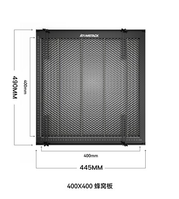 Honeycomb Working Table Work Bed Laser Parts 490mm x 445mm For Cutting Engraver