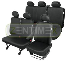 Sitzbezüge Schonbezüge SET QH für Hyundai H-1 H1 Kunstleder schwarz