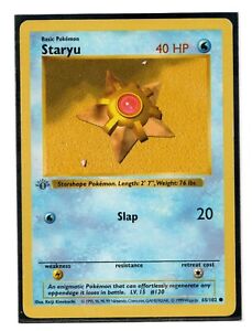 Staryu 65/102 Original Base Set 1999 WOTC Pokemon Card GOOD