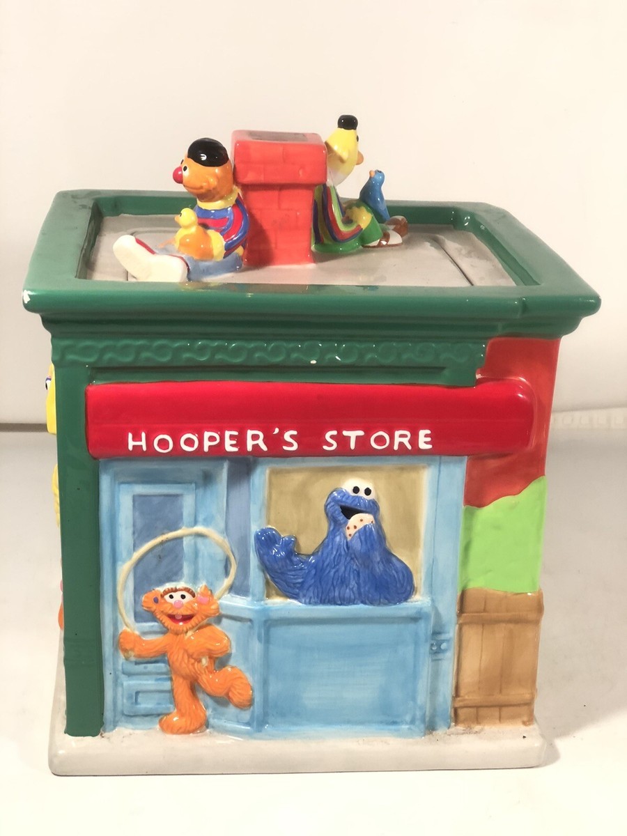 Sesame Street Neighborhood Cookie Jar Vintage Treasure Craft Hoopers Big  Bird