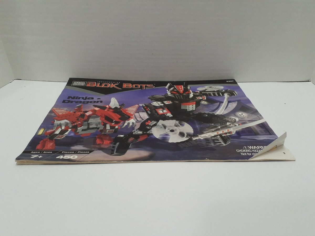 9357 Transforming Blok Bots Ninja & Dragon (Mega Bloks) Manual
