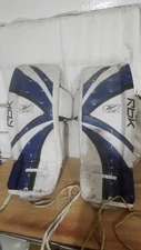 Reebok Goalie Leg Pads GP RBK 5K SR 34” 86cm White Blue Ice Hockey NHL Lefevre