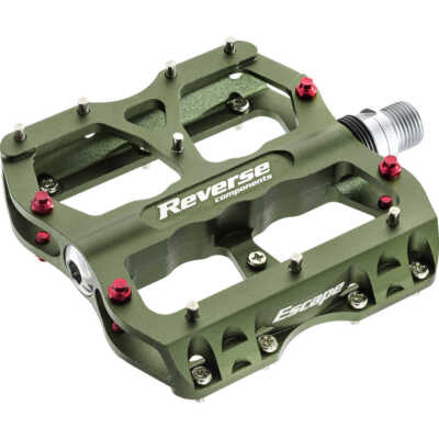 Reverse Escape Fahrrad Flat E-Bike MTB Dirt DH Platform tuning Pedal Oliv grün