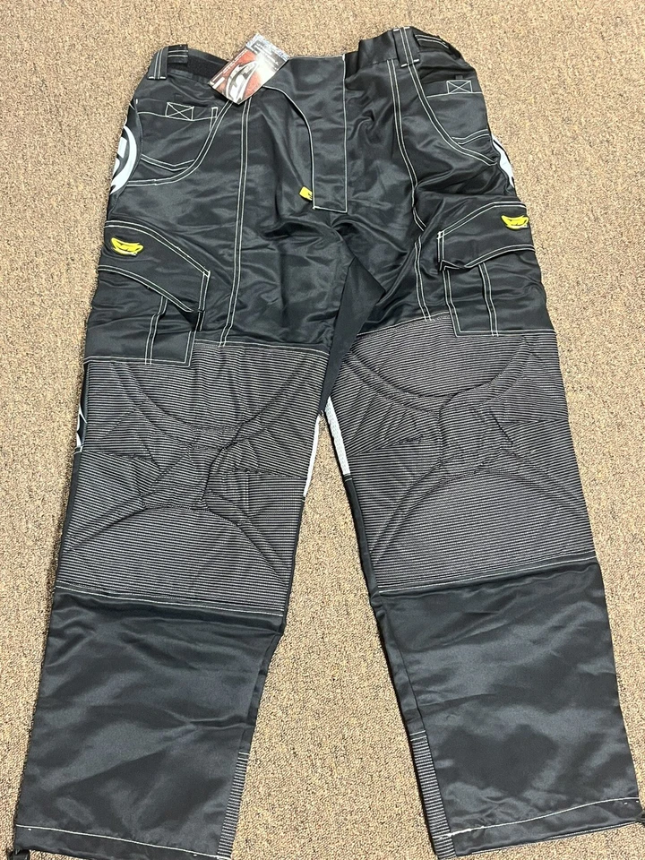 Pantalones de equipo de paintball JT vintage para hombre talla 40 negro blanco ventilado cremallera acolchada nuevos con etiquetas Foto 2 de 4