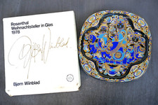 Rosenthal studio line Weihnachtsteller in Glas 1978, Bjorn Wiinblad