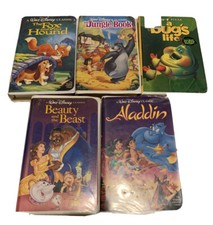 Walt Disney Black Diamond VHS Tapes Lot of 4 Plus Brand New A Bug s Life Sealed