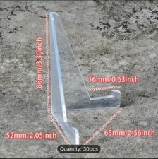 30PCS Clear Plastic Trading Card Stands for Sports Cards and Pokemon TCG Display