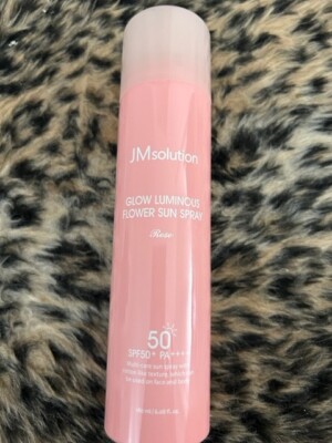 [US Seller] JM SOLUTION Glow Luminous Flower Sun Spray - Rose SPF50 PA++++ 180ml