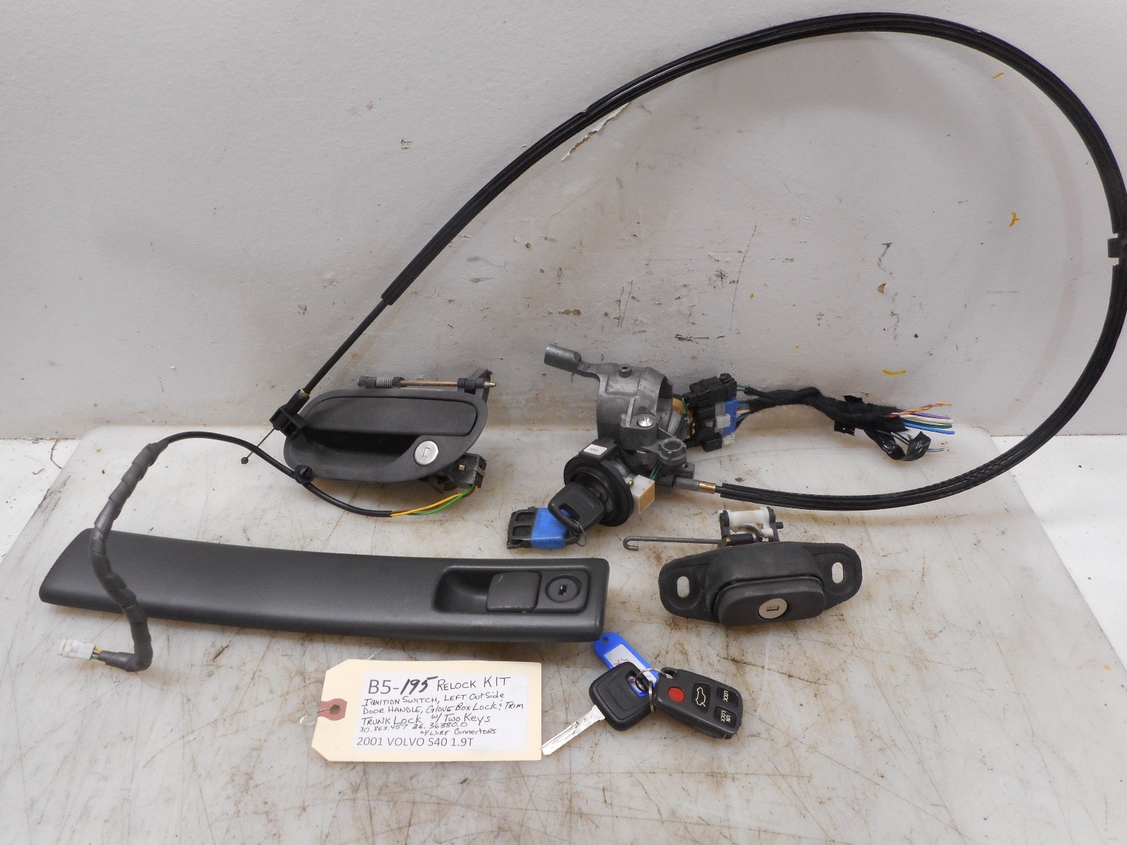 2001 VOLVO S40 1.9T RELOCK KIT 30863457 36363800 eBay